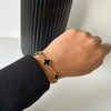 BLACK CLOVER BRACELET - 18K GOLD-PLATED