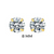 SOLITAIRE STUDS (8MM)- 18K GOLD-PLATED