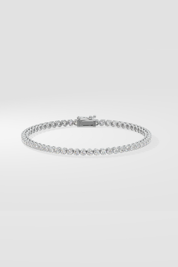 .05 Ct Crown Tennis Bracelet