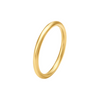 PLAIN SOLID RING - 18K GOLD PLATED