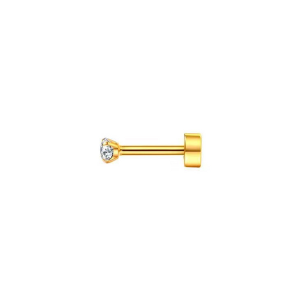 ASTOR FLATBACK STUDS (2.5MM)- 18K GOLD-PLATED