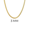 SNAKE CHAIN (3mm)- 18K GOLD-PLATED