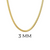 SNAKE CHAIN (3mm)- 18K GOLD-PLATED