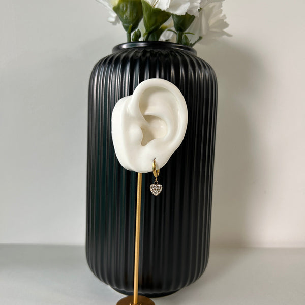 PARIS LOVE EARRINGS - 18K GOLD-PLATED