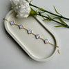 WHITE CLOVER BRACELET - 18K GOLD-PLATED