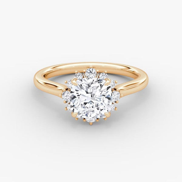 Aura Halo Cushion Lab Grown Diamond Ring