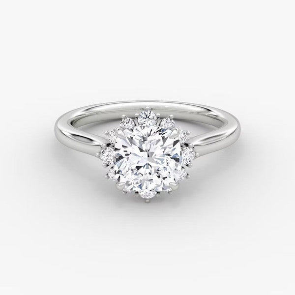 Aura Halo Cushion Lab Grown Diamond Ring