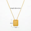 ENGRAVABLE TAG NECKLACE- 18K GOLD-PLATED