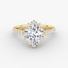 Aura Halo Pavé Oval Lab Grown Diamond Ring