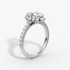 Aura Halo Pavé Oval Lab Grown Diamond Ring