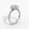 Aura Halo Pavé Round Lab Grown Diamond Ring