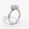 Aura Halo Round Lab Grown Diamond Ring