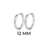 SLEEPER MINI HOOPS (12mm)- 18K WHITE/GOLD-PLATED