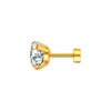 SOLITAIRE STUDS (8MM)- 18K GOLD-PLATED