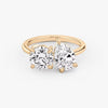 Toi et Moi Round Pear Lab Grown Diamond Ring