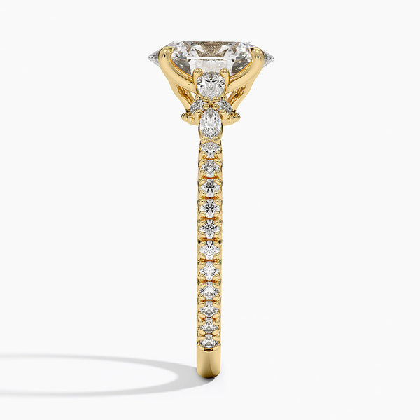 Roseline Oval Lab Grown Diamond Engagement Ring