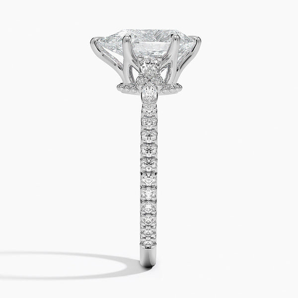 Roseline Pear Lab Grown Diamond Engagement Ring