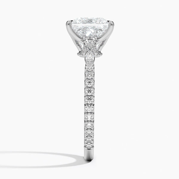 Roseline Princess Lab Grown Diamond Engagement Ring