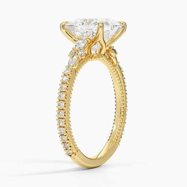 Roseline Princess Lab Grown Diamond Engagement Ring