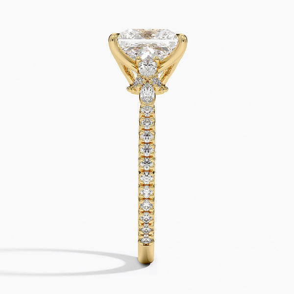 Roseline Princess Lab Grown Diamond Engagement Ring