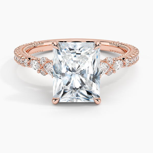 Roseline Radiant Lab Grown Diamond Engagement Ring