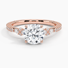 Roseline Round Lab Grown Diamond Engagement Ring