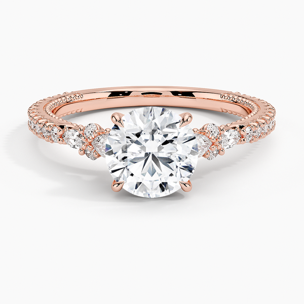 Roseline Round Lab Grown Diamond Engagement Ring