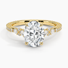 Roseline Oval Lab Grown Diamond Engagement Ring
