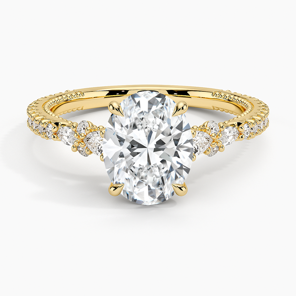 Roseline Oval Lab Grown Diamond Engagement Ring