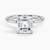 Hidden Halo Asscher Lab Grown Diamond Engagement Ring