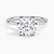 Hidden Halo Cushion Lab Grown Diamond Engagement Ring