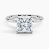 Hidden Halo Princess Lab Grown Diamond Engagement Ring