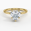 Hidden Halo Heart Lab Grown Diamond Engagement Ring