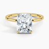 Hidden Halo Radiant Lab Grown Diamond Engagement Ring