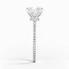 Hidden Halo Pavé Princess Lab Diamond Engagement Ring