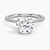 Hidden Halo Pavé Round Lab Diamond Engagement Ring