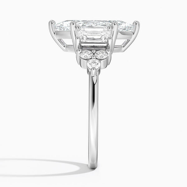Sabrina Three Stone Marquise Lab Grown Diamond Engagement Ring
