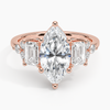 Sabrina Three Stone Marquise Lab Grown Diamond Engagement Ring