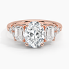 Sabrina Three Stone Oval Lab Grown Diamond Engagement Ring