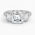 Sabrina Three Stone Asscher Lab Grown Diamond Engagement Ring