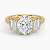 Sabrina Three Stone Oval Lab Grown Diamond Engagement Ring