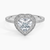 Vintage Waverly Halo Heart Lab Grown Diamond Engagement Ring