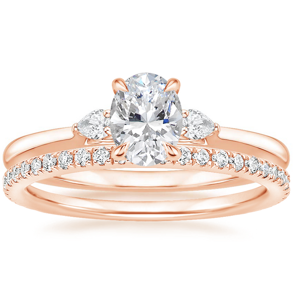 Jessica Oval Diamond Ring with Diamond Ring
