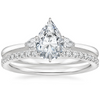Jessica Pear Diamond Ring with Diamond Ring