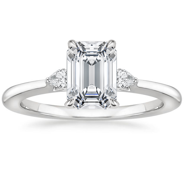 Jessica Emerald Diamond Ring with Diamond Ring