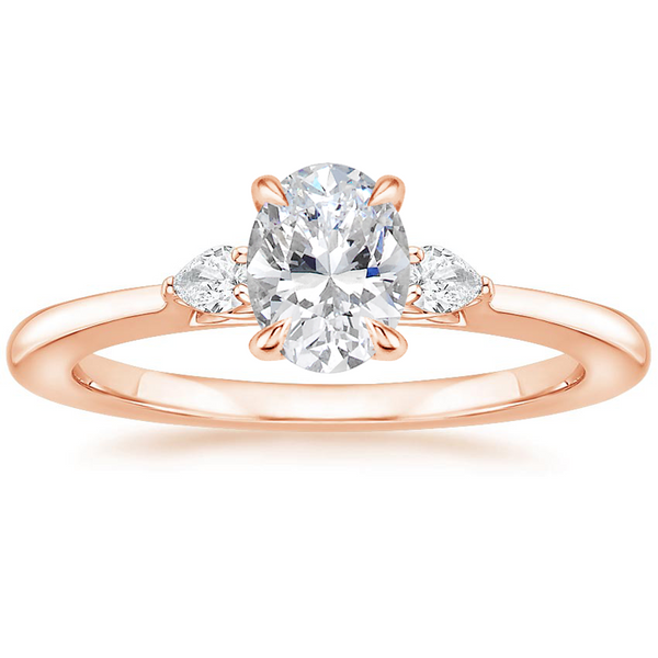 Jessica Oval Diamond Ring with Diamond Ring