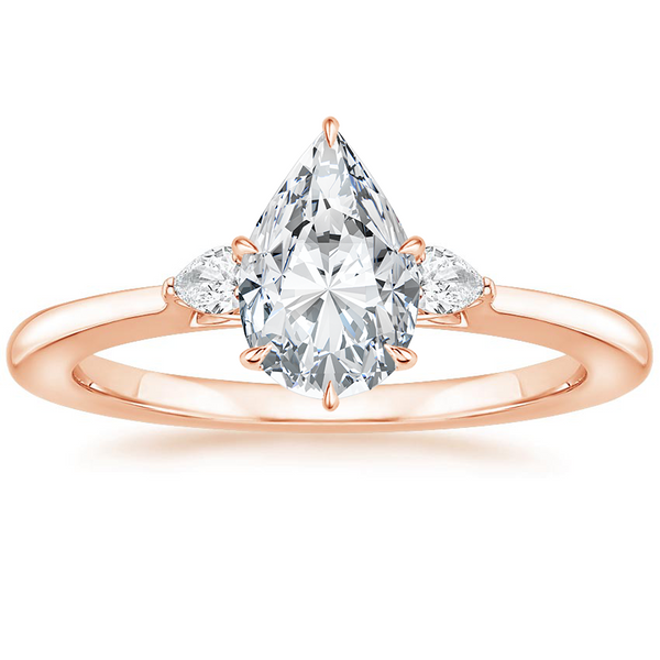 Jessica Pear Diamond Ring with Diamond Ring