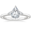 Jessica Pear Diamond Ring with Diamond Ring