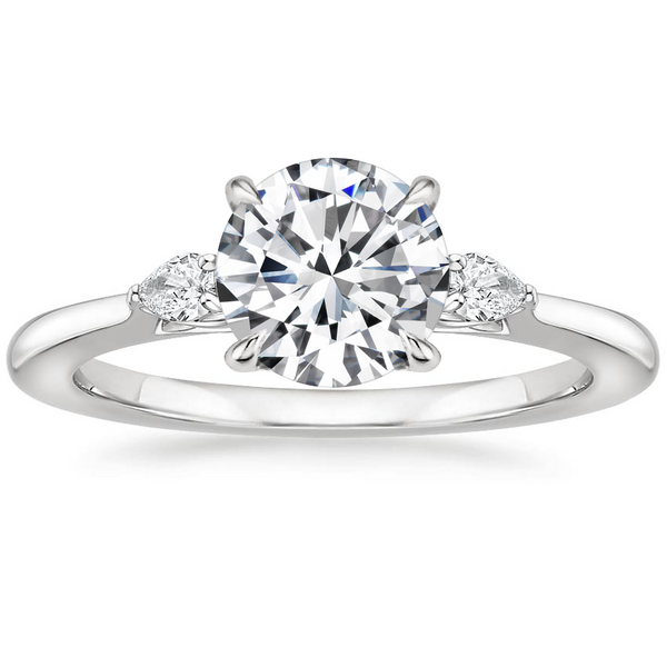 Jessica Round Diamond Ring with Diamond Ring