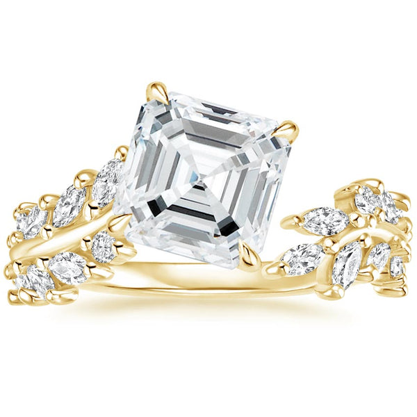 Swaraya Asscher Lab Grown Diamond Engagement Ring